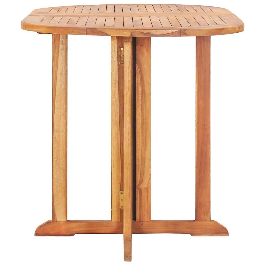 Folding Butterfly Garden Dining Table 120cm x 70cm Brown