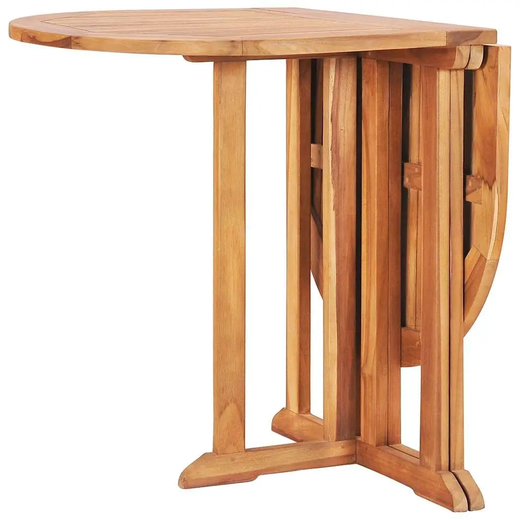 Folding Butterfly Garden Dining Table 120cm x 70cm Brown
