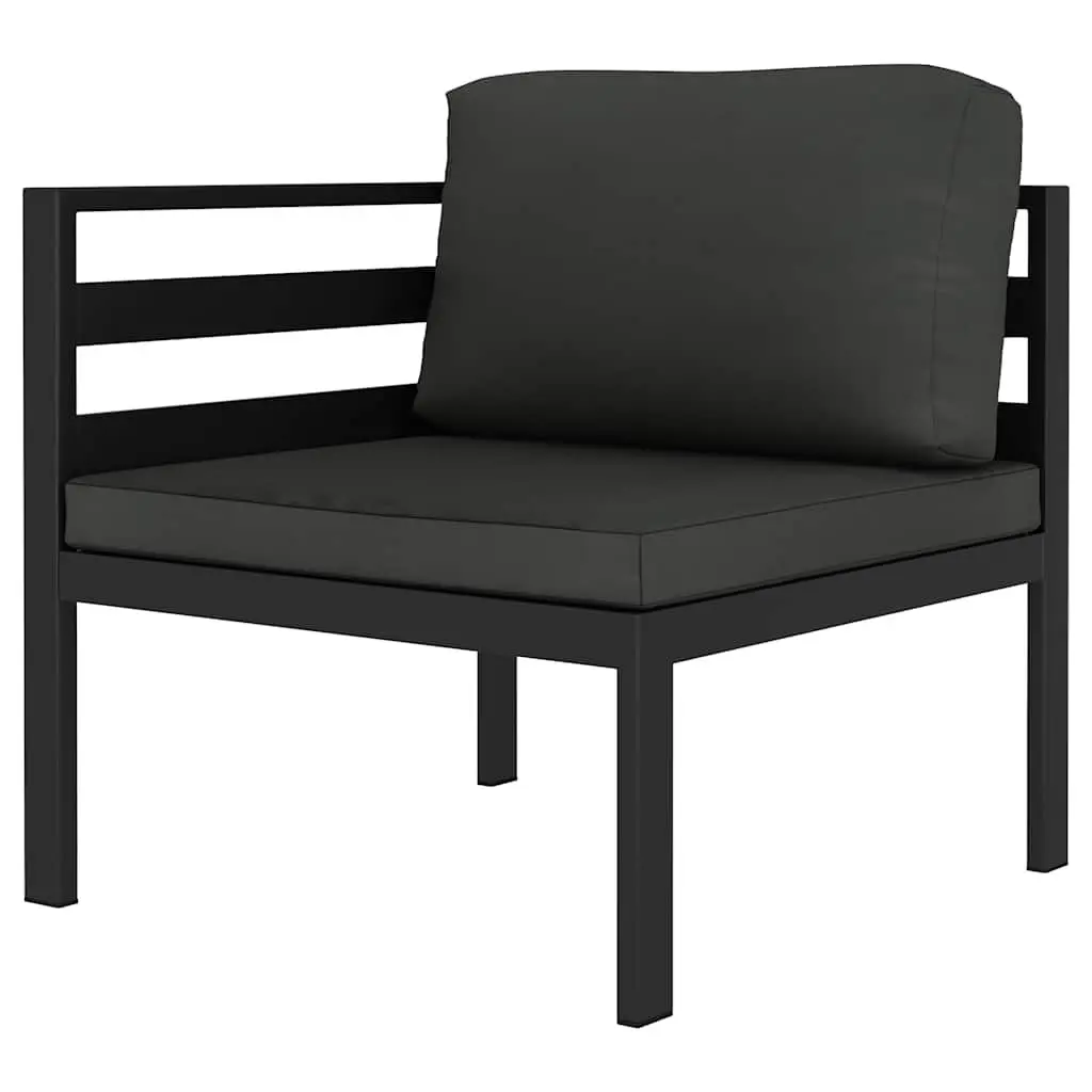 2 Piece Garden Sofa Set Outdoor Lounge Modular Configuration with Cushions