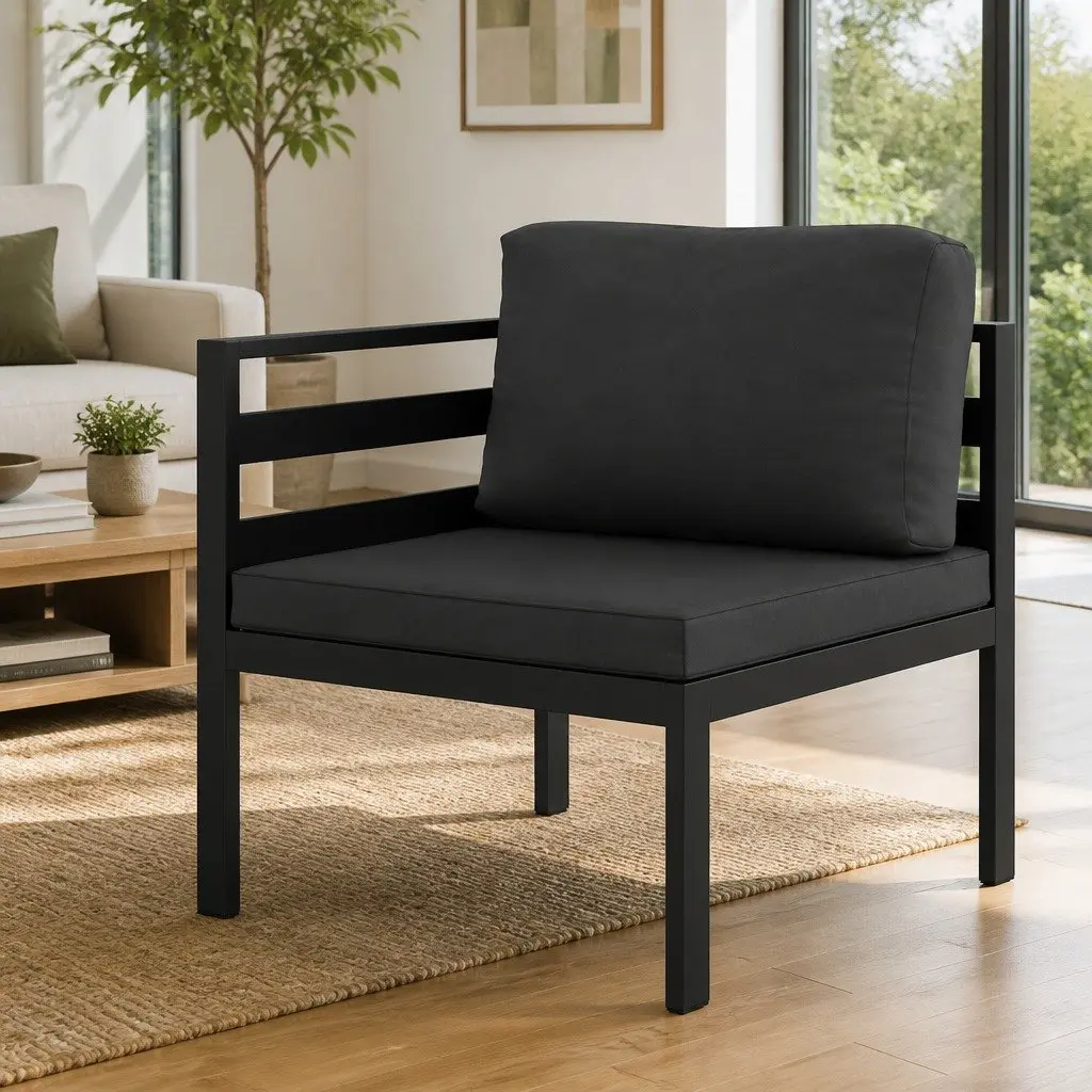 Modular Corner Sofa for Indoor and Outdoor Use 1pc Removable Cushions