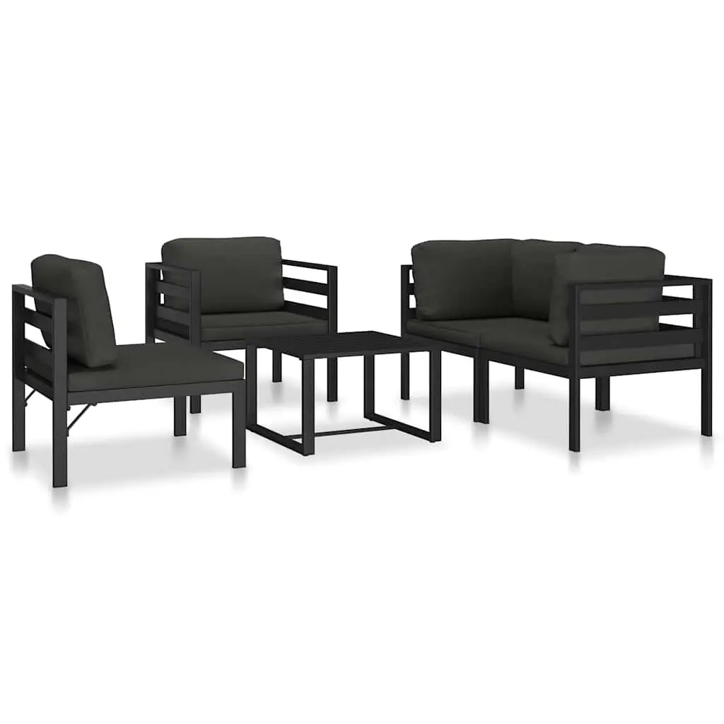 Outdoor Coffee Table Anthracite Lightweight Modular Garden Furniture Indoor Use