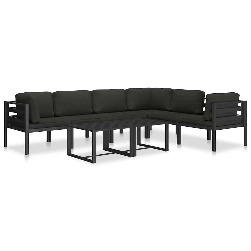Outdoor Coffee Table Anthracite Lightweight Modular Garden Furniture Indoor Use