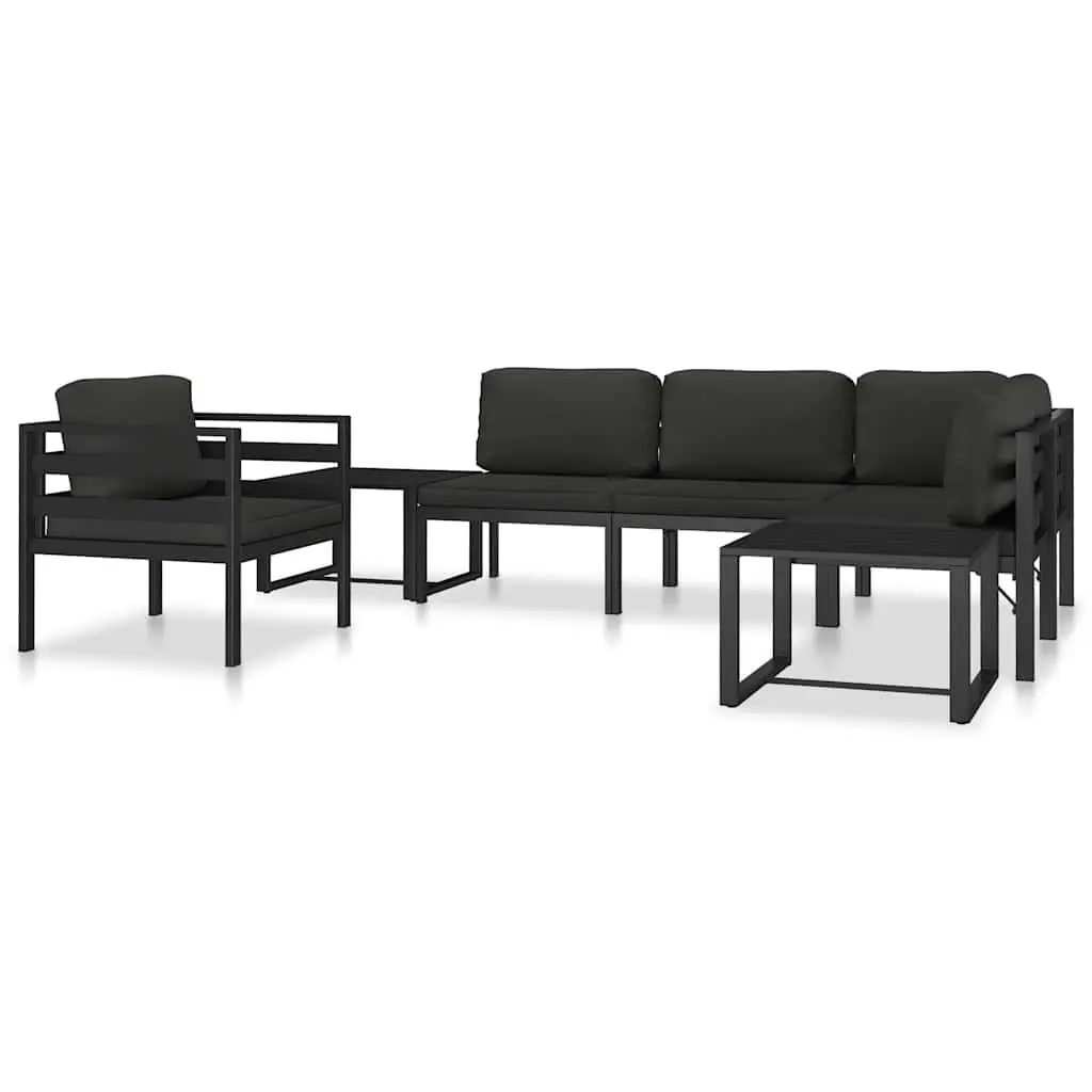 Outdoor Coffee Table Anthracite Lightweight Modular Garden Furniture Indoor Use