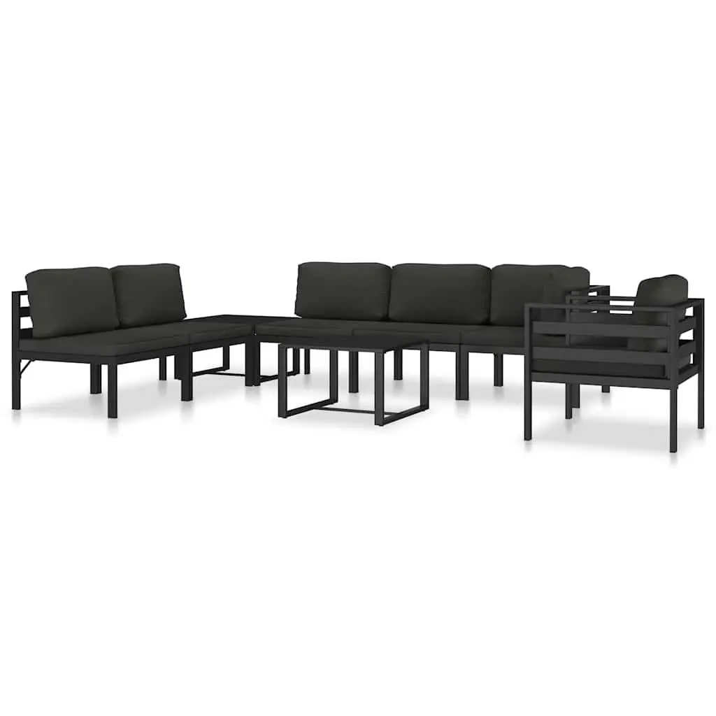 Outdoor Coffee Table Anthracite Lightweight Modular Garden Furniture Indoor Use