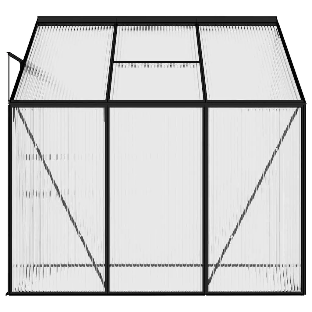 Greenhouse PC Board Anthracite Aluminium Frame Garden Plant Shelter 2.41m² Outdoor