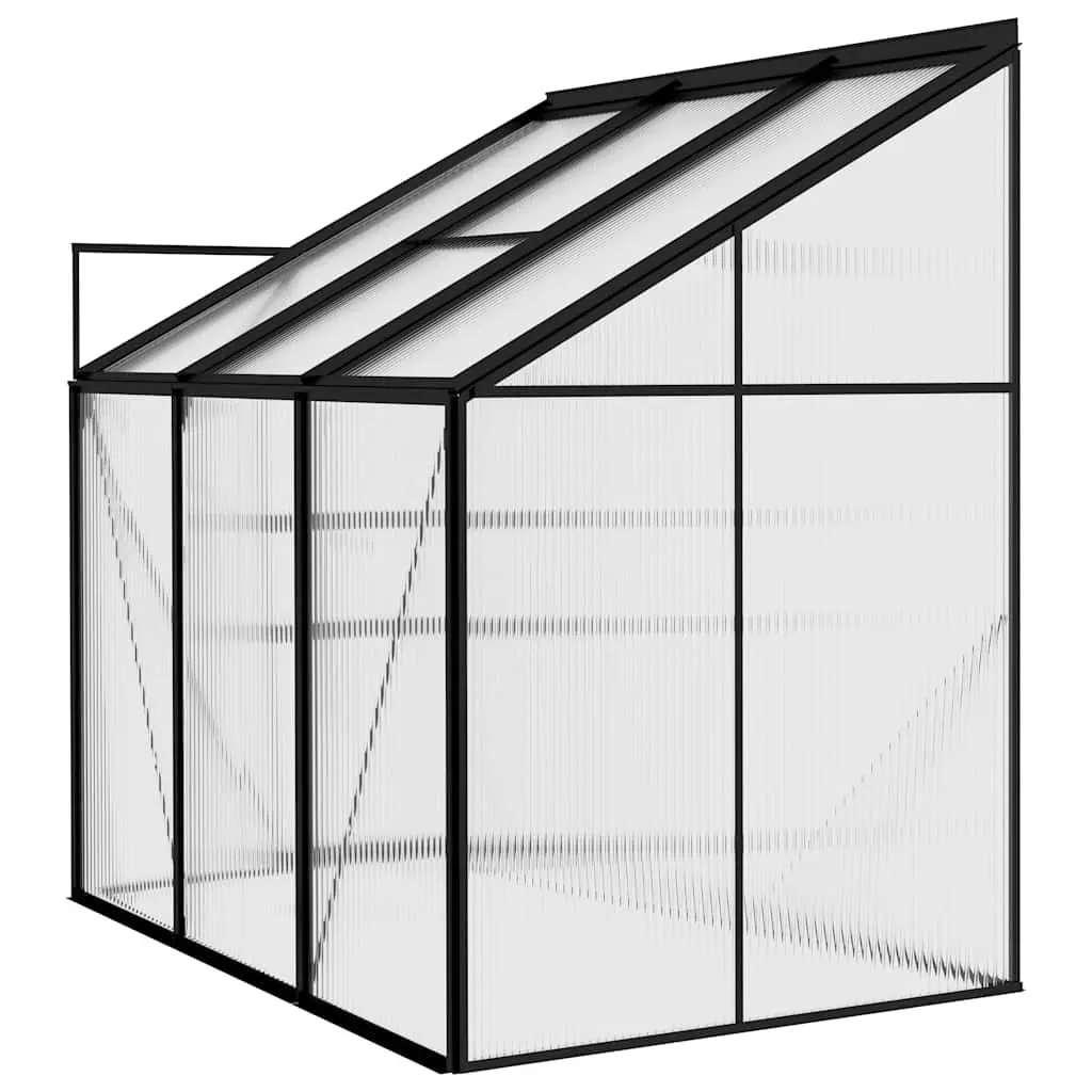 Greenhouse PC Board Anthracite Aluminium Frame Garden Plant Shelter 2.41m² Outdoor