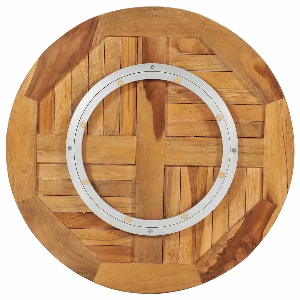 Rotating Table Disk in Teak Wood