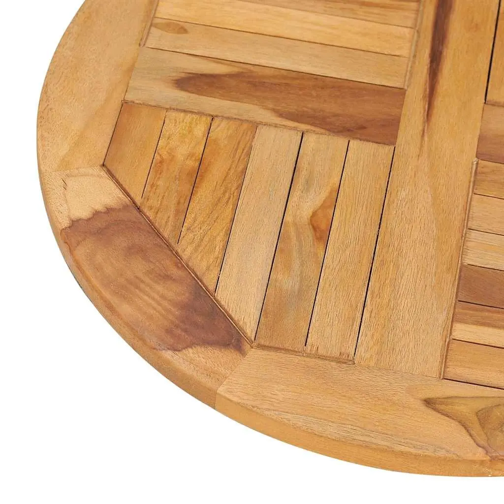 Rotating Table Disk in Teak Wood