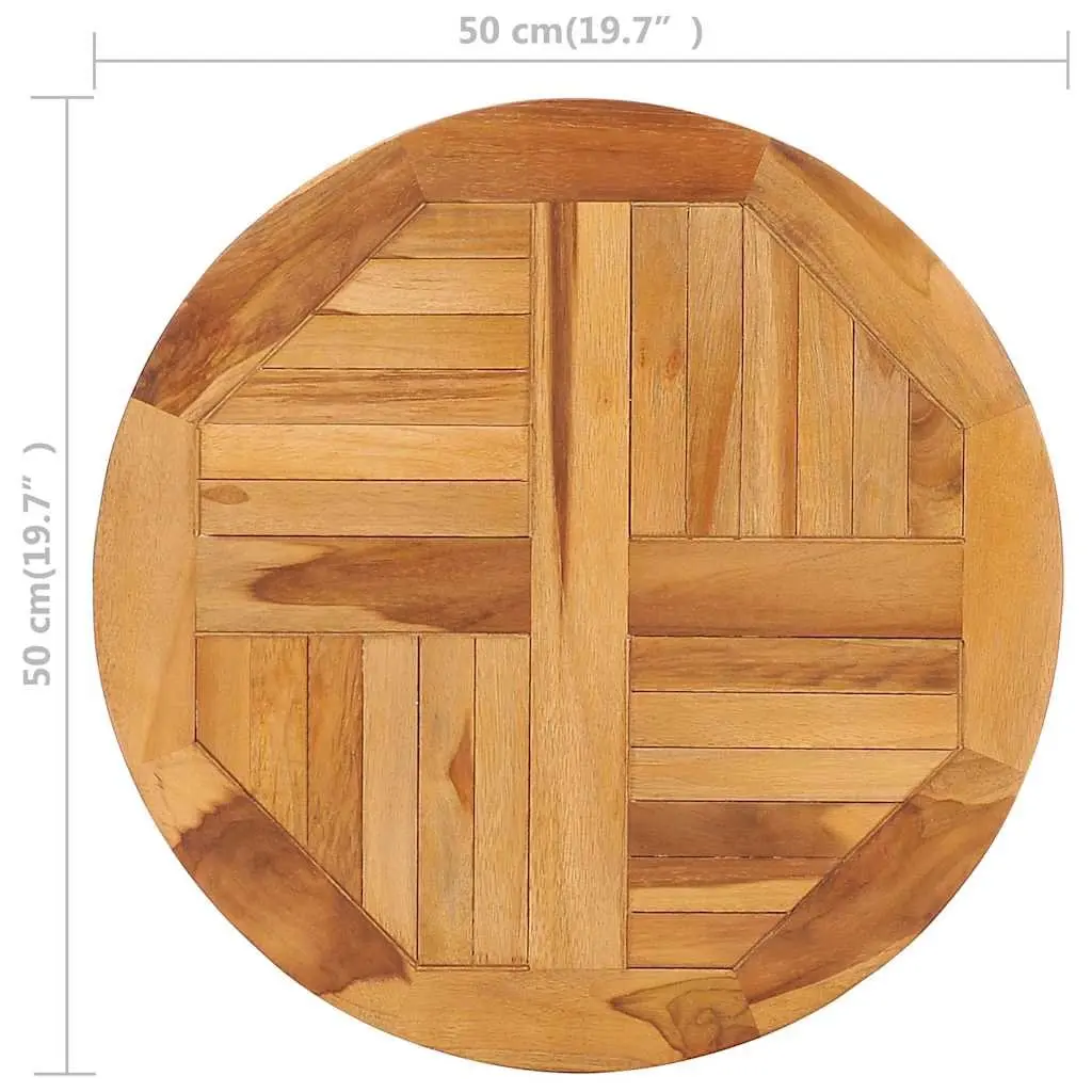Rotating Table Disk in Teak Wood