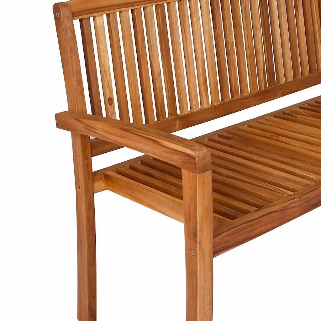 Outdoor Teak Stacking Bench 120cm for 2 Persons