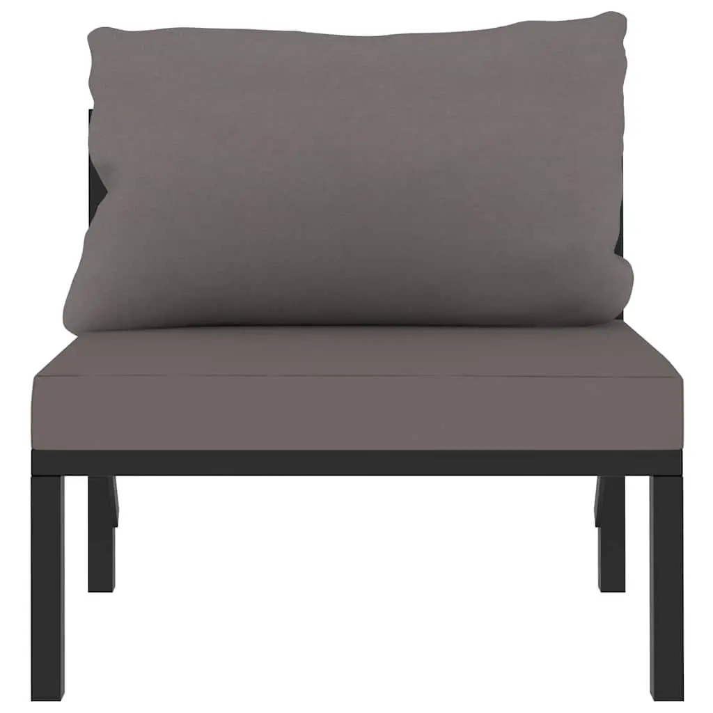 Outdoor Sectional Sofa for Garden Lounge Anthracite Size