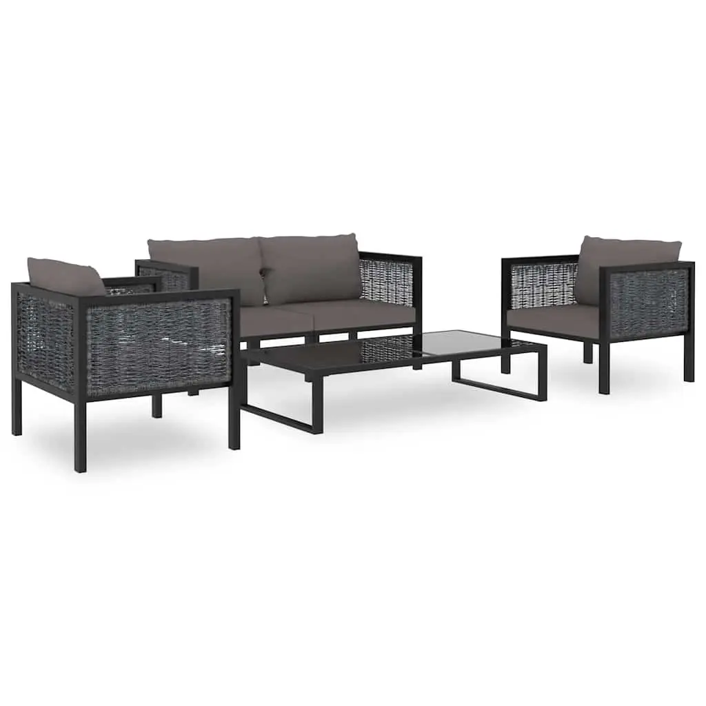 Outdoor Sectional Sofa for Garden Lounge Anthracite Size