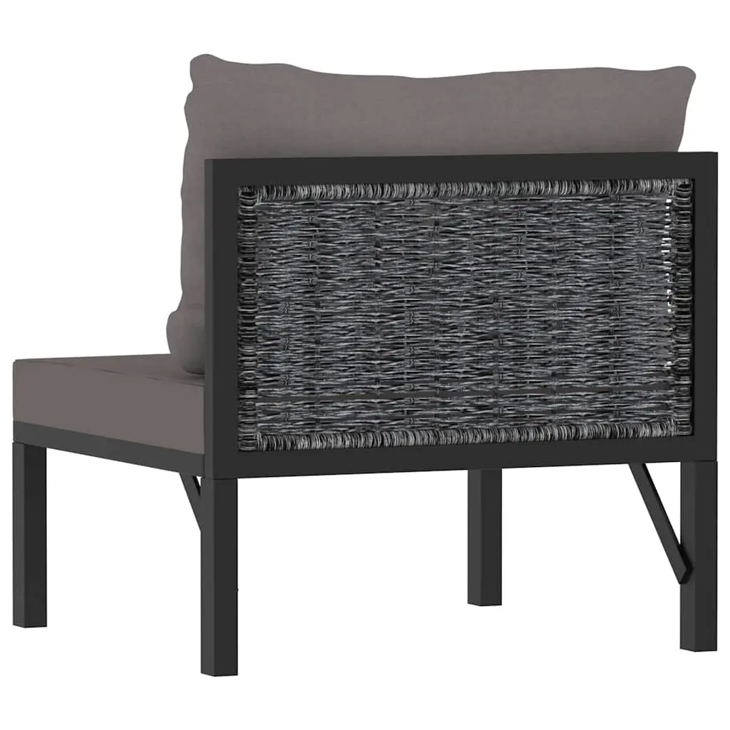 Outdoor Sectional Sofa for Garden Lounge Anthracite Size