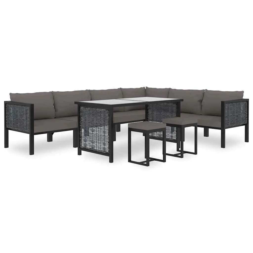 Outdoor Sectional Sofa for Garden Lounge Anthracite Size