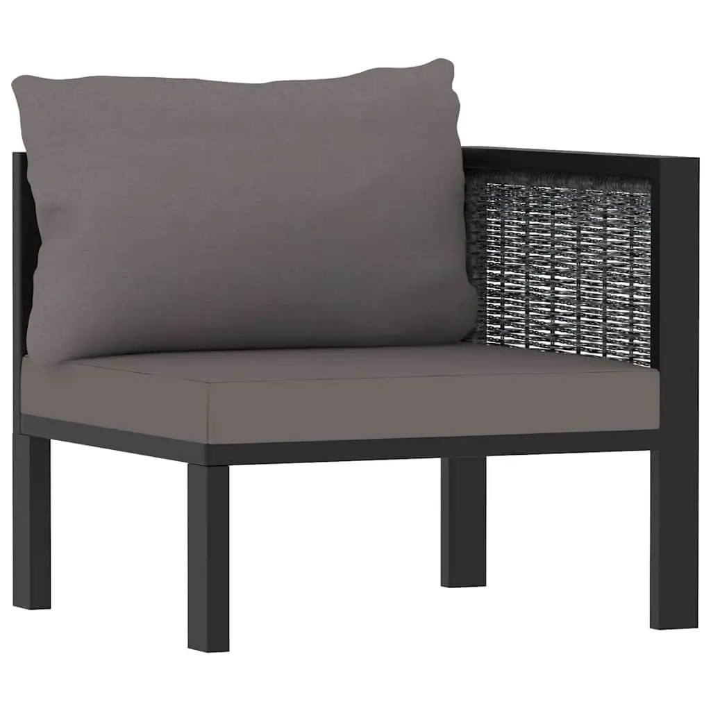 3-Seater Outdoor Sofa Hand-Woven Poly Rattan Lounge Garden Patio Furniture