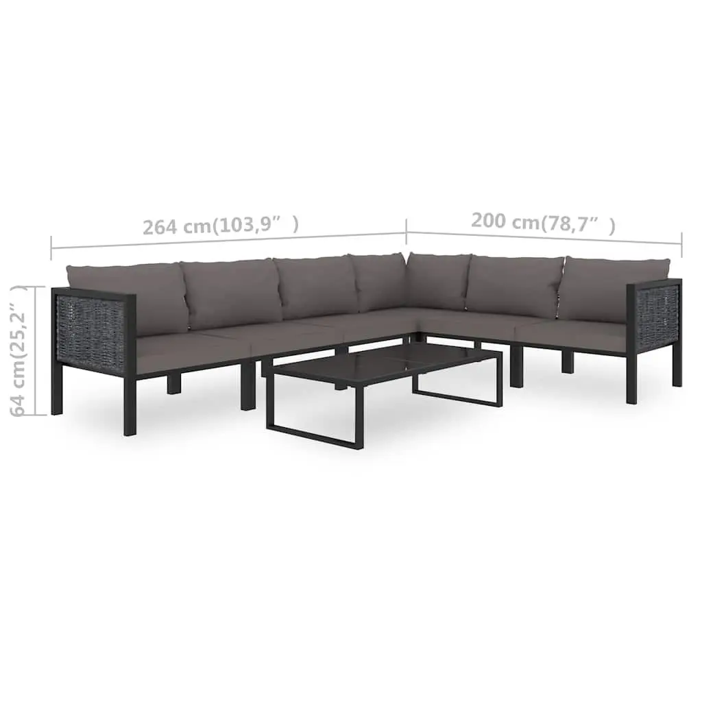 7-Piece Modular Garden Lounge Set