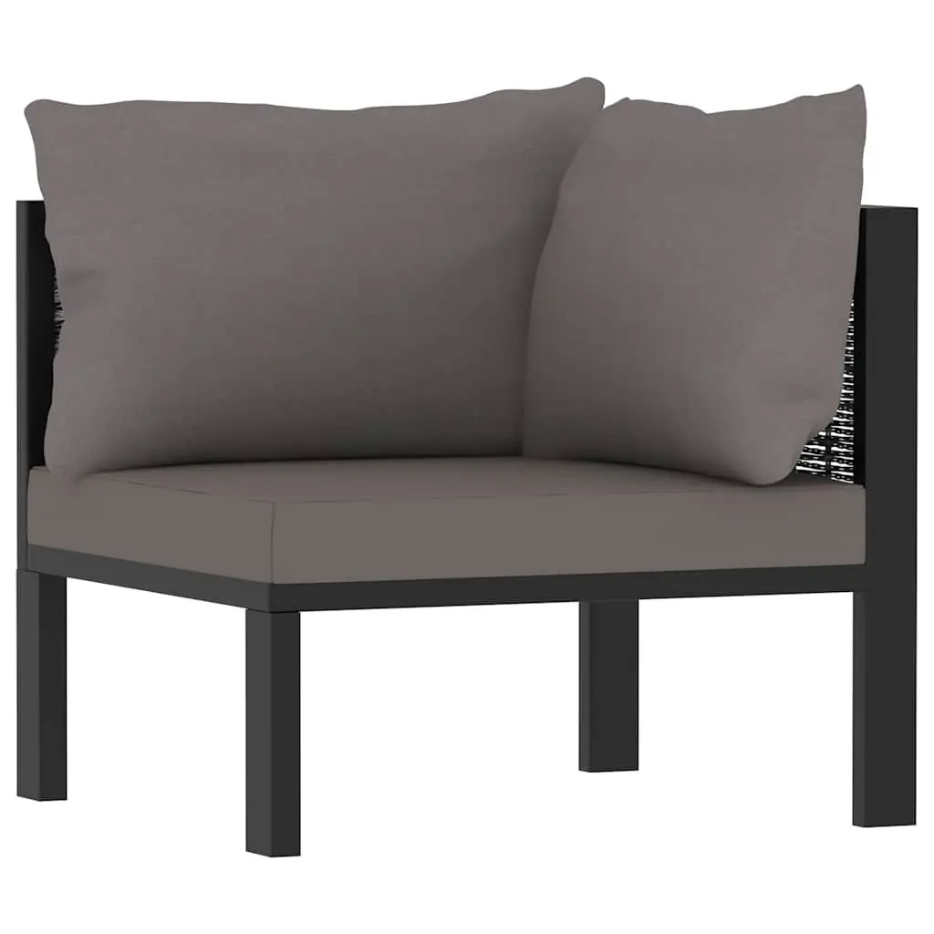 Outdoor Lounge Set 8 Piece Garden Patio Furniture Poly Rattan with Cushions