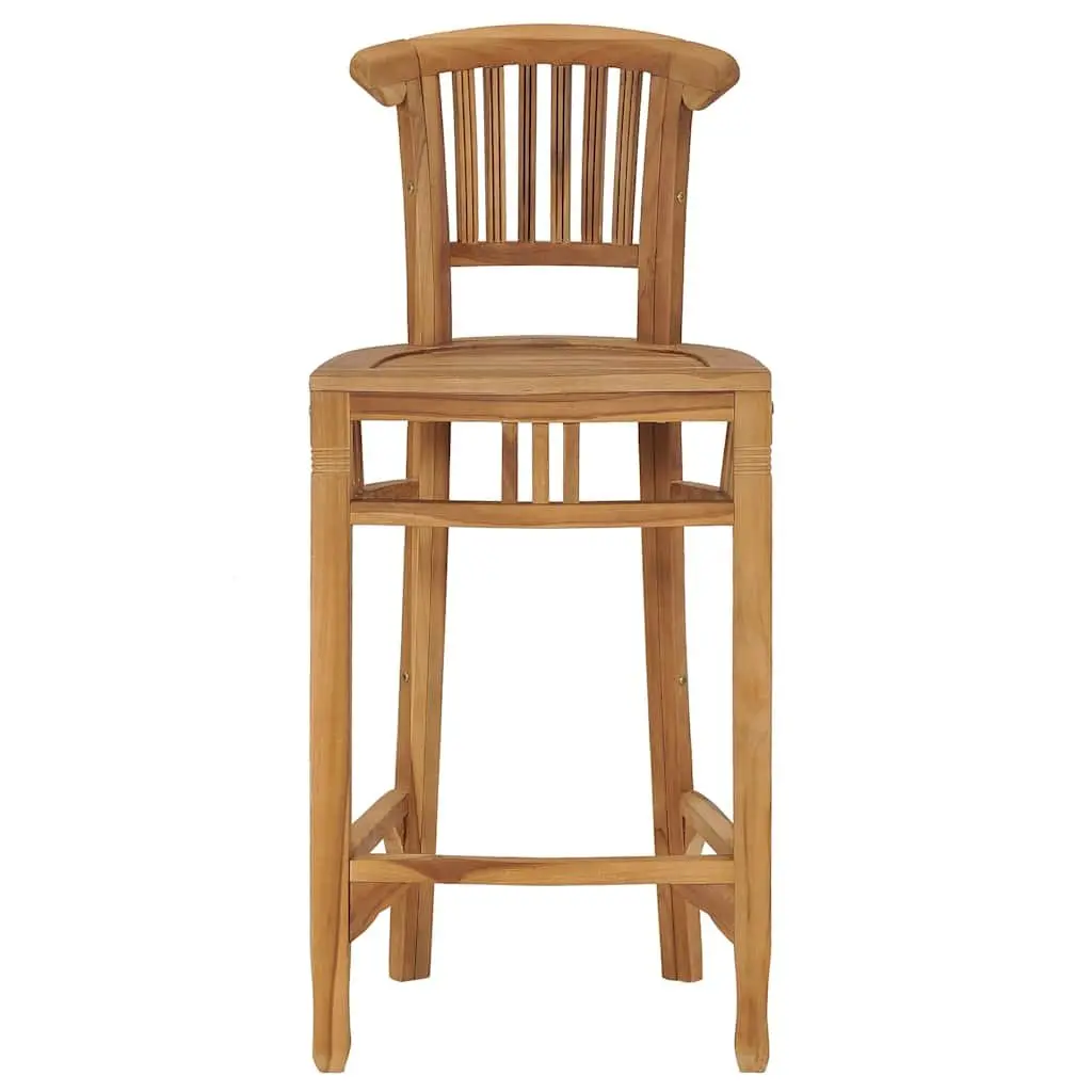 Solid Teak Wood Bar Stool for Dining