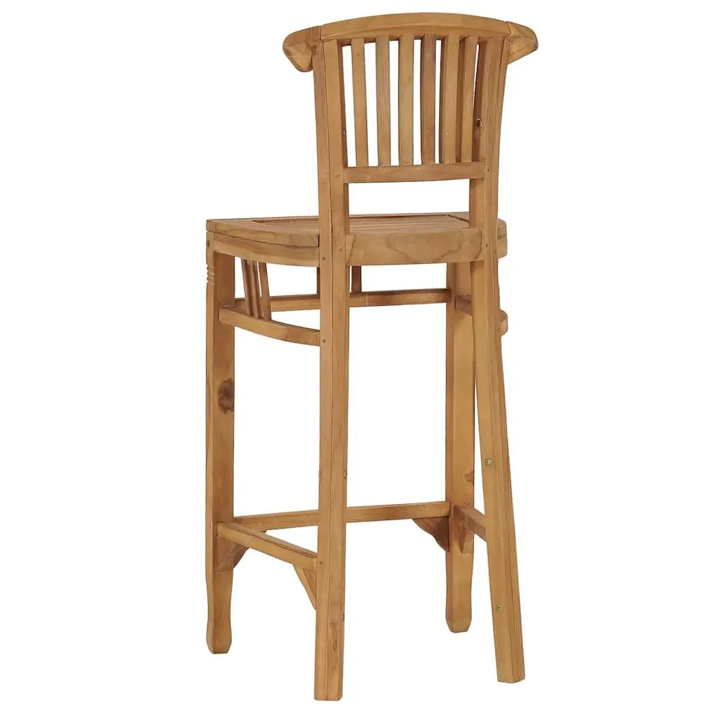 Solid Teak Wood Bar Stool for Dining