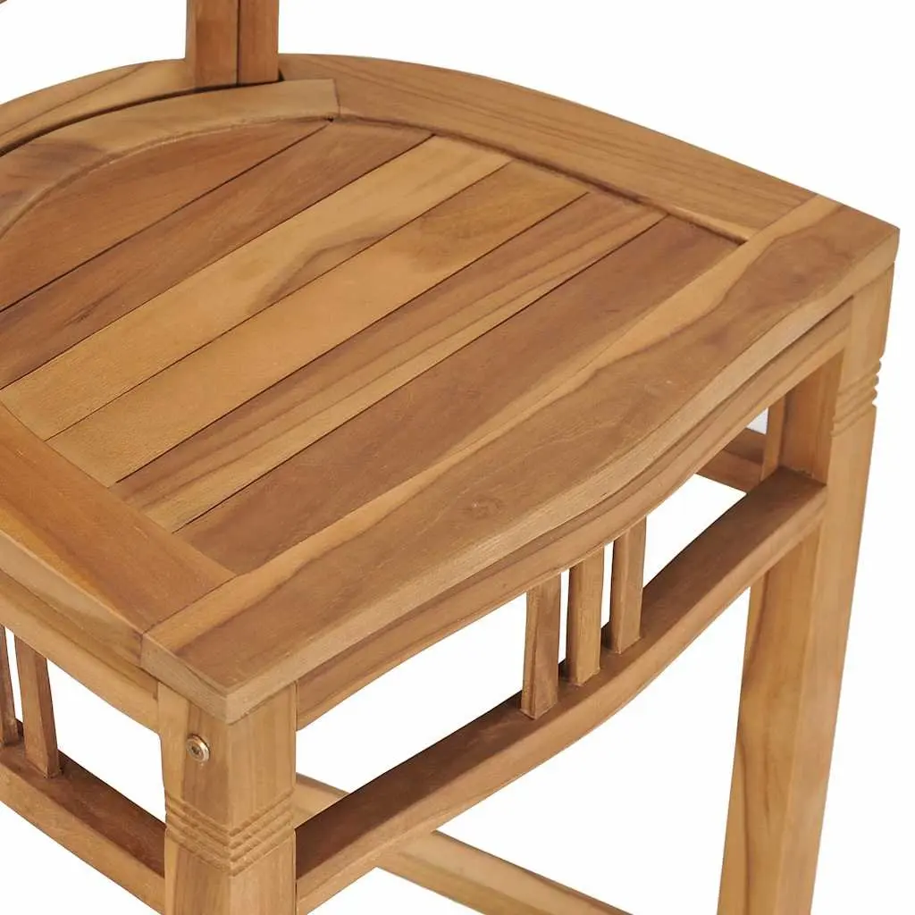 Solid Teak Wood Bar Stool for Dining