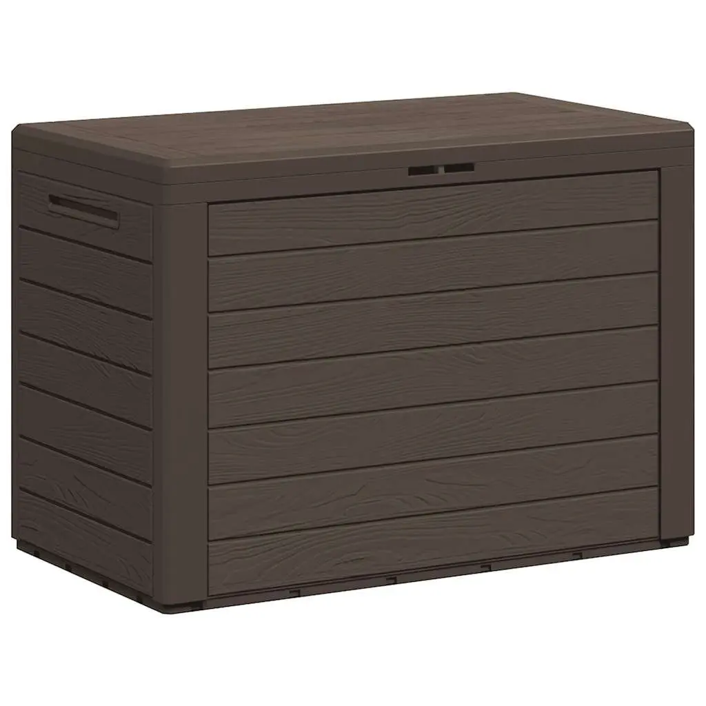 Outdoor Storage Box for Garden and Patio Brown 78x44x55cm