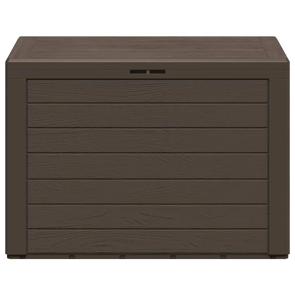 Outdoor Storage Box for Garden and Patio Brown 78x44x55cm