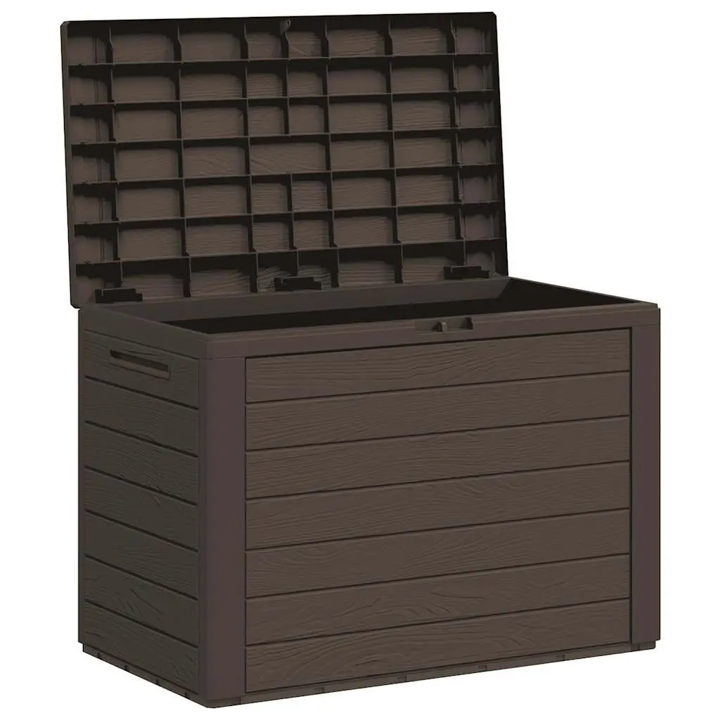 Outdoor Storage Box for Garden and Patio Brown 78x44x55cm