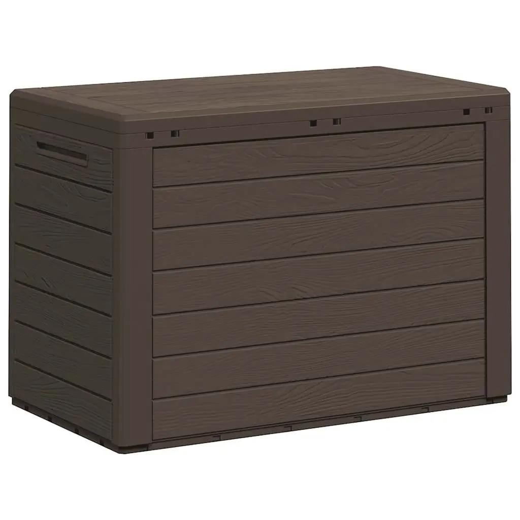 Outdoor Storage Box for Garden and Patio Brown 78x44x55cm