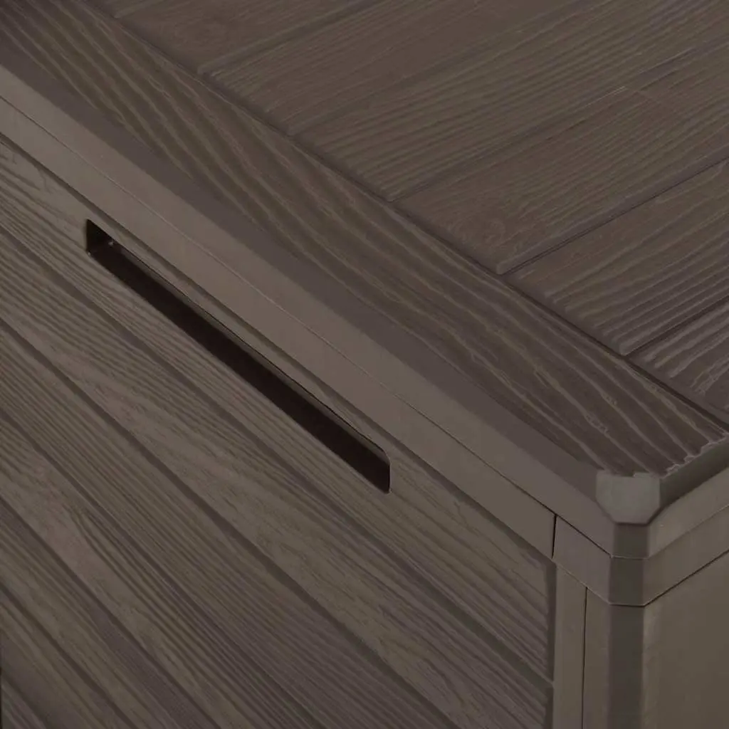 Outdoor Storage Box for Garden and Patio Brown 78x44x55cm