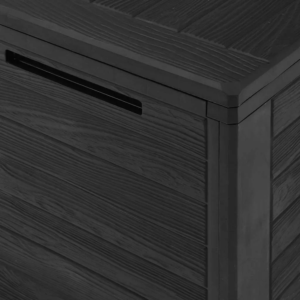 Garden Storage Box Anthracite 78x44x55cm Outdoor Patio Chest Container Organiser