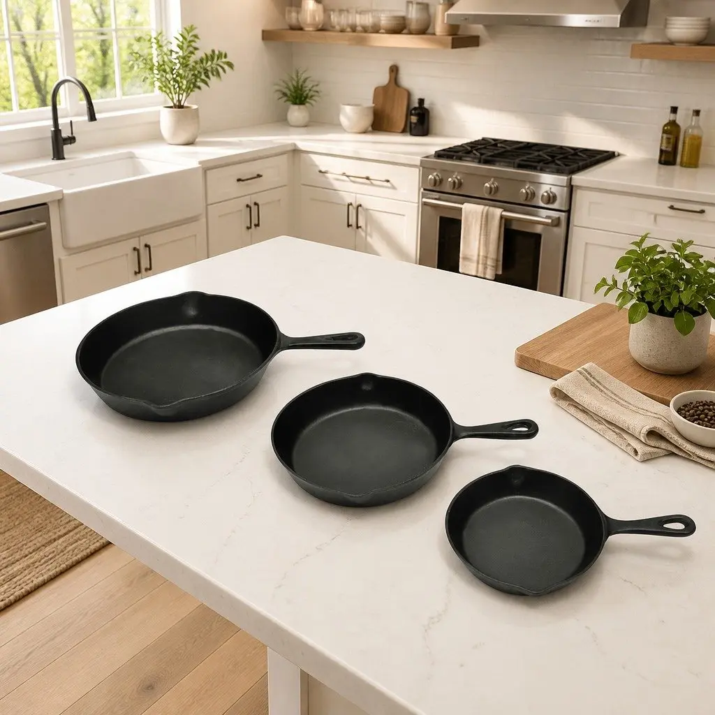 Cast Iron Grill Pans Set of 3