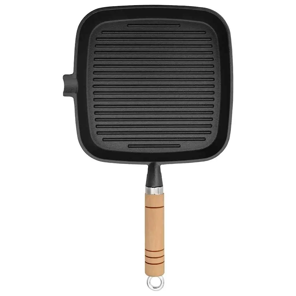 Cast Iron Grill Pan 20x20 cm