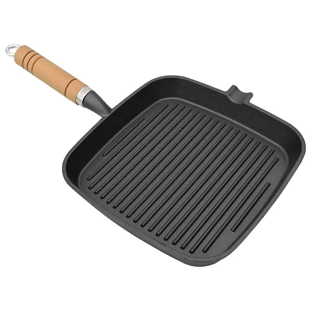 Cast Iron Grill Pan 20x20 cm