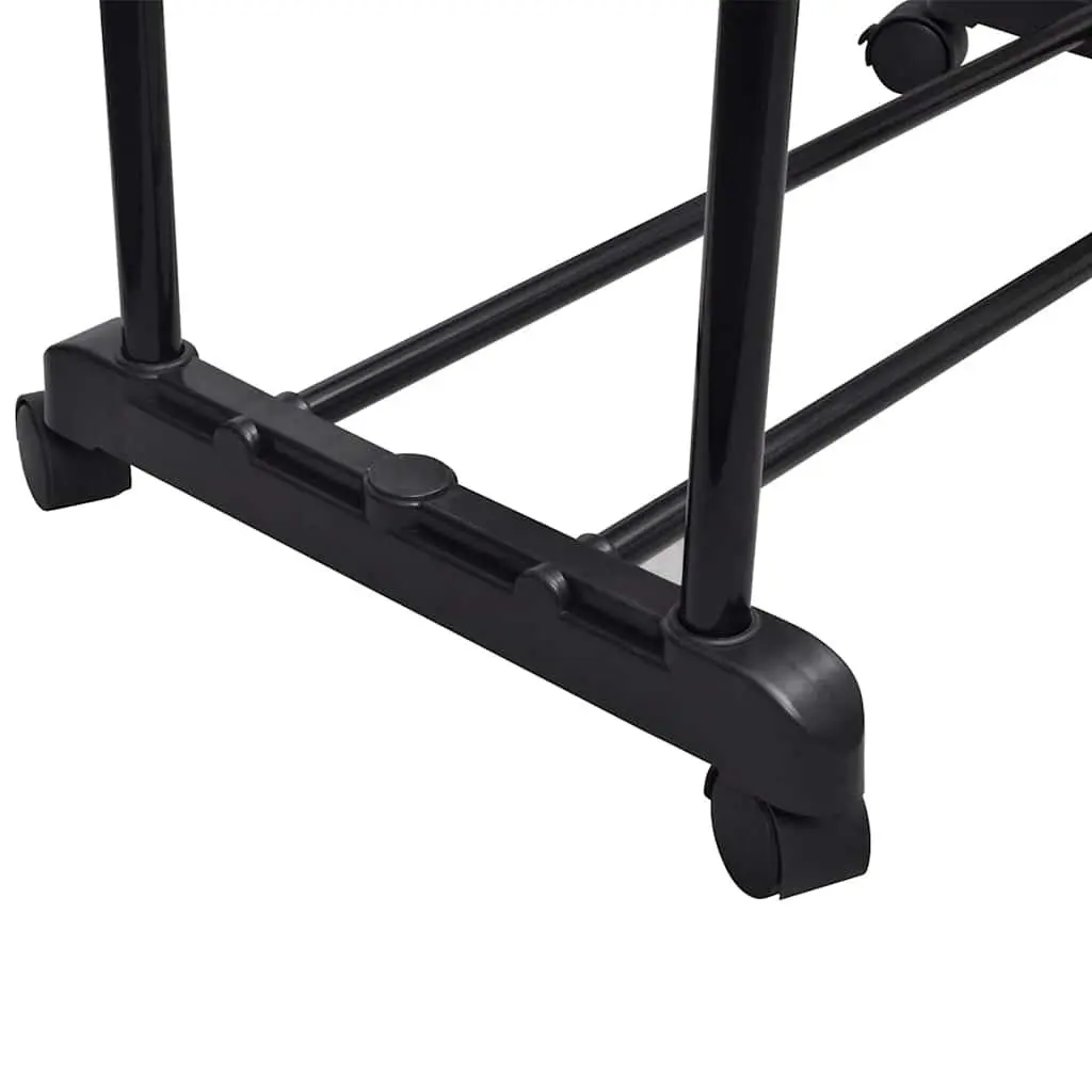 Adjustable Clothes Rack for Garment Storage 108 to 170 cm Black