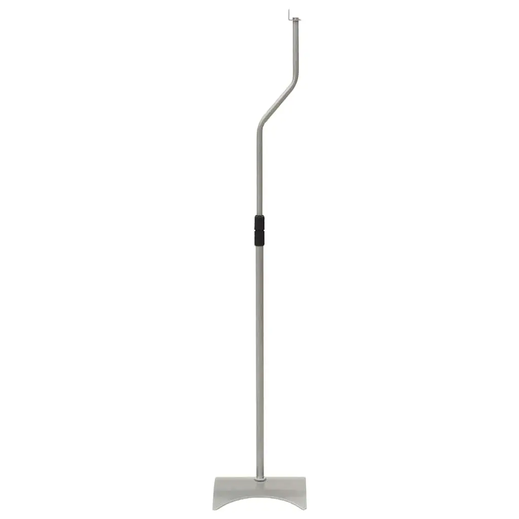 Silver Adjustable Speaker Stands Pair