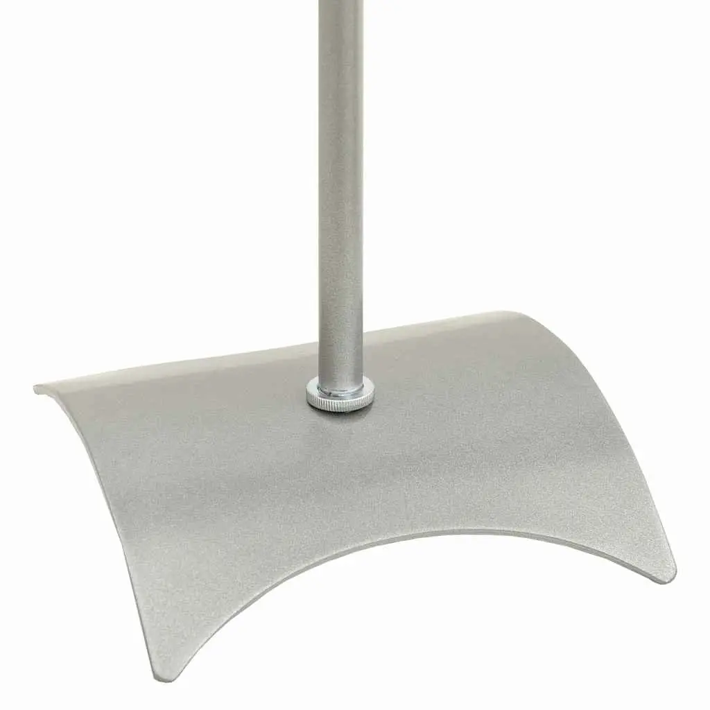 Silver Adjustable Speaker Stands Pair