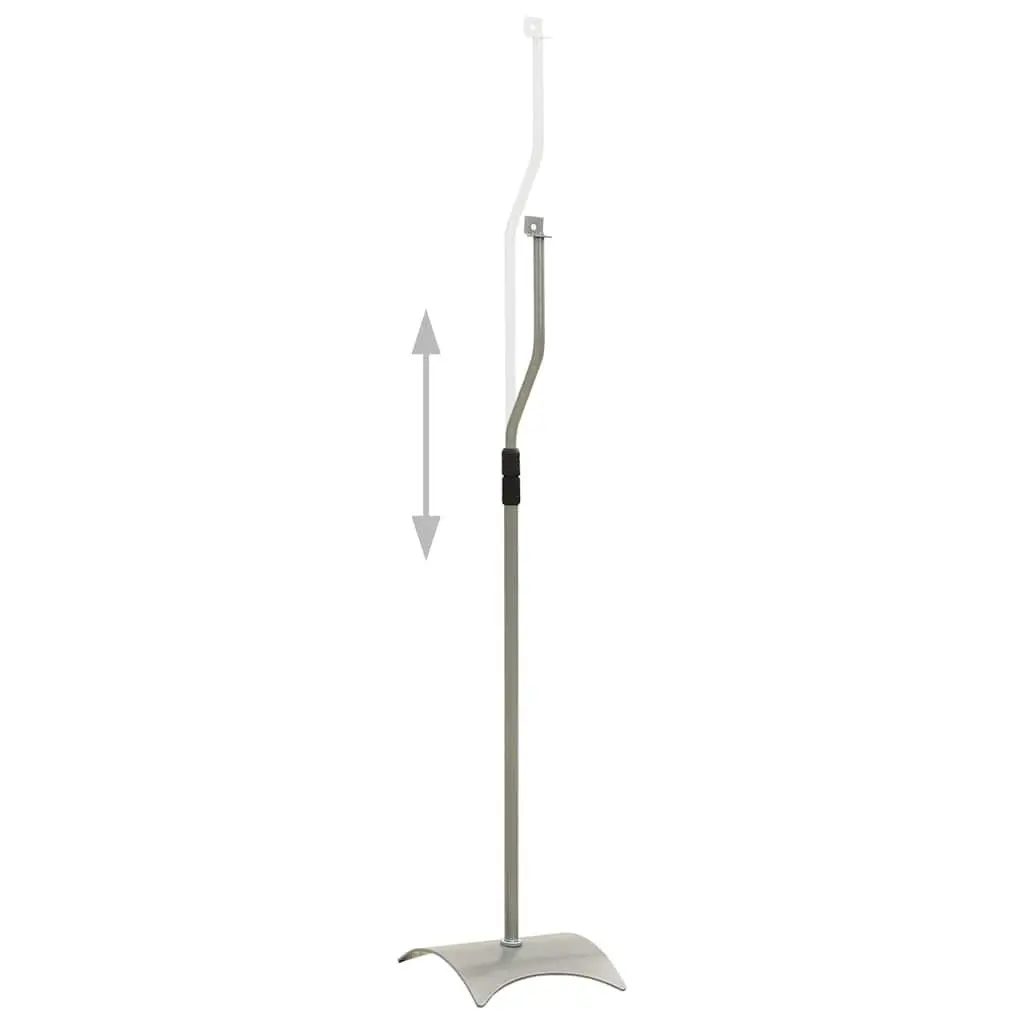 Silver Adjustable Speaker Stands Pair