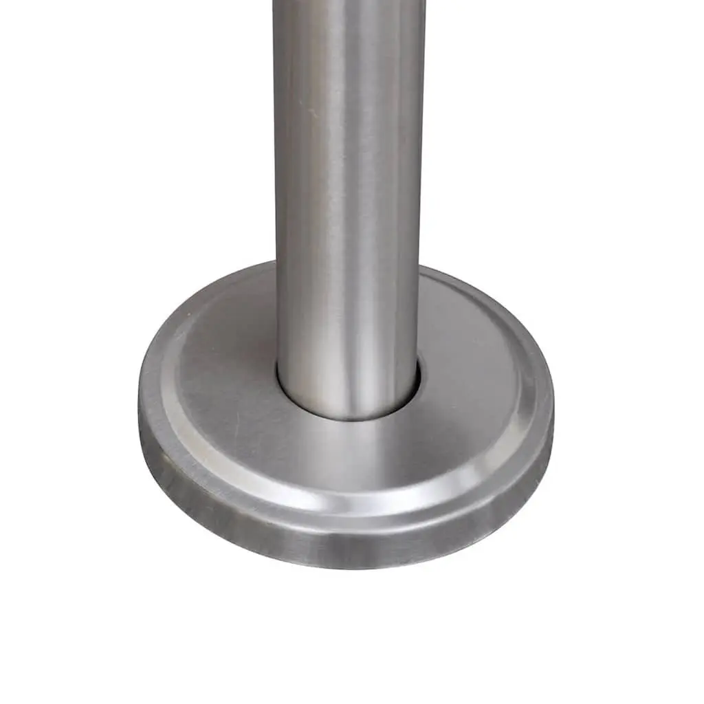 Silver Stainless Steel Mailbox Post Stand