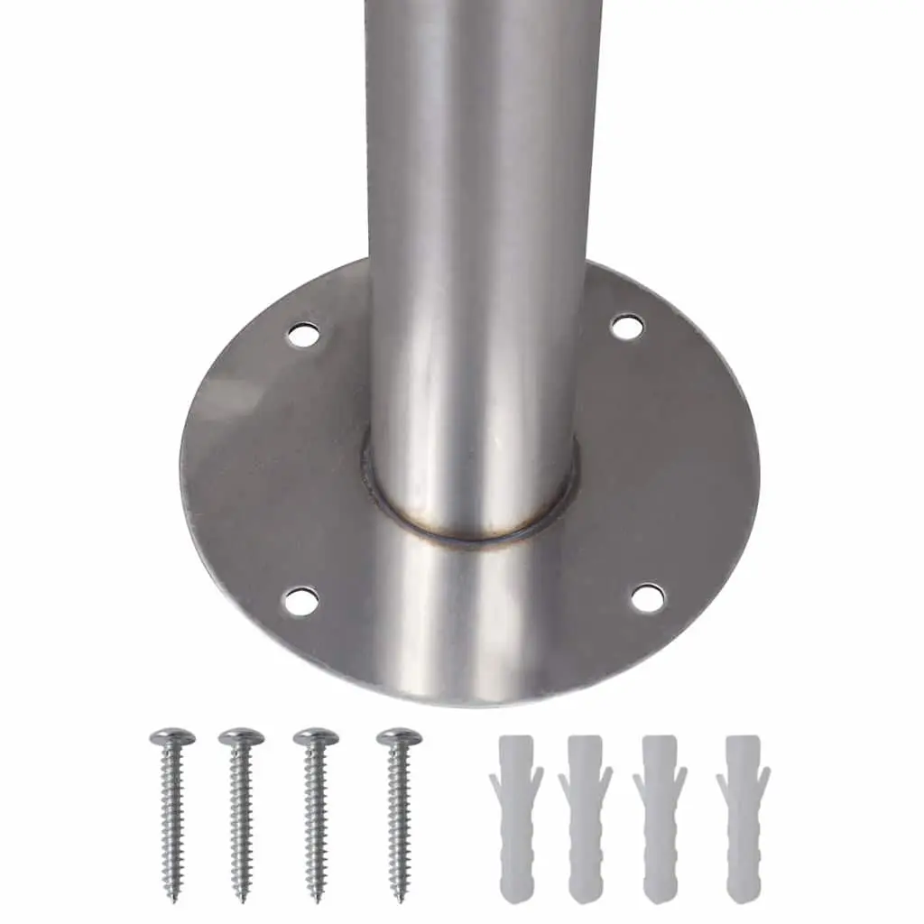 Silver Stainless Steel Mailbox Post Stand