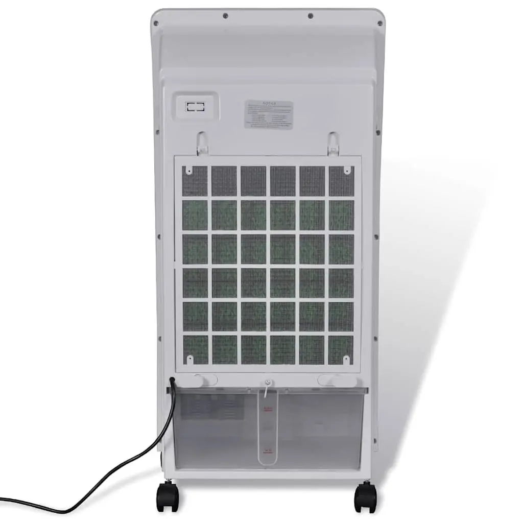 Portable Evaporative Air Cooler Humidifier Purifier for Medium Rooms 8L Water Tank White