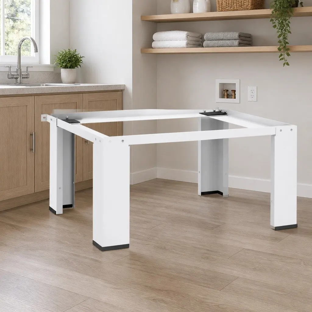 White Heavy Duty Washing Machine Pedestal