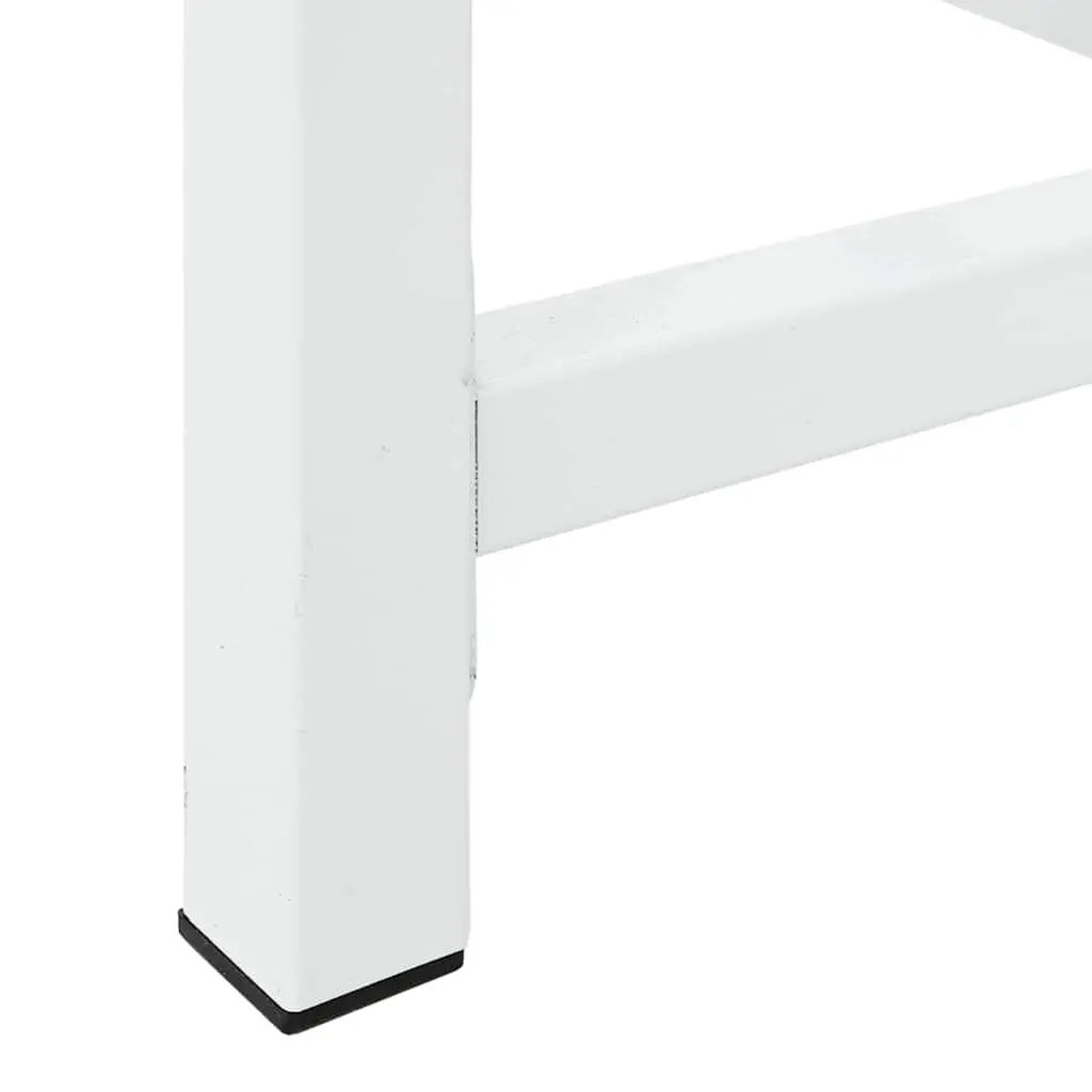 Washing Machine Pedestal for Laundry Room with Pull-Out Shelf White