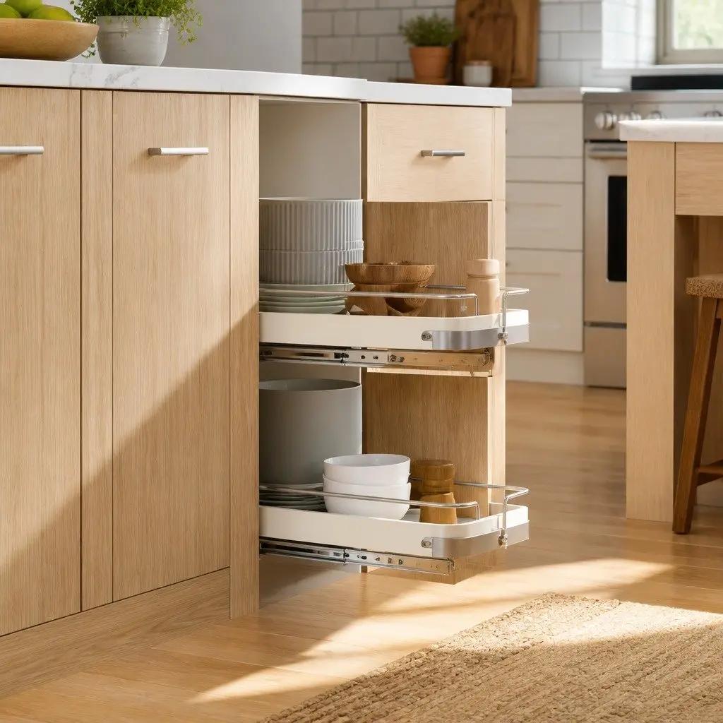 Pull-Out Wire Kitchen Baskets, 2 pcs