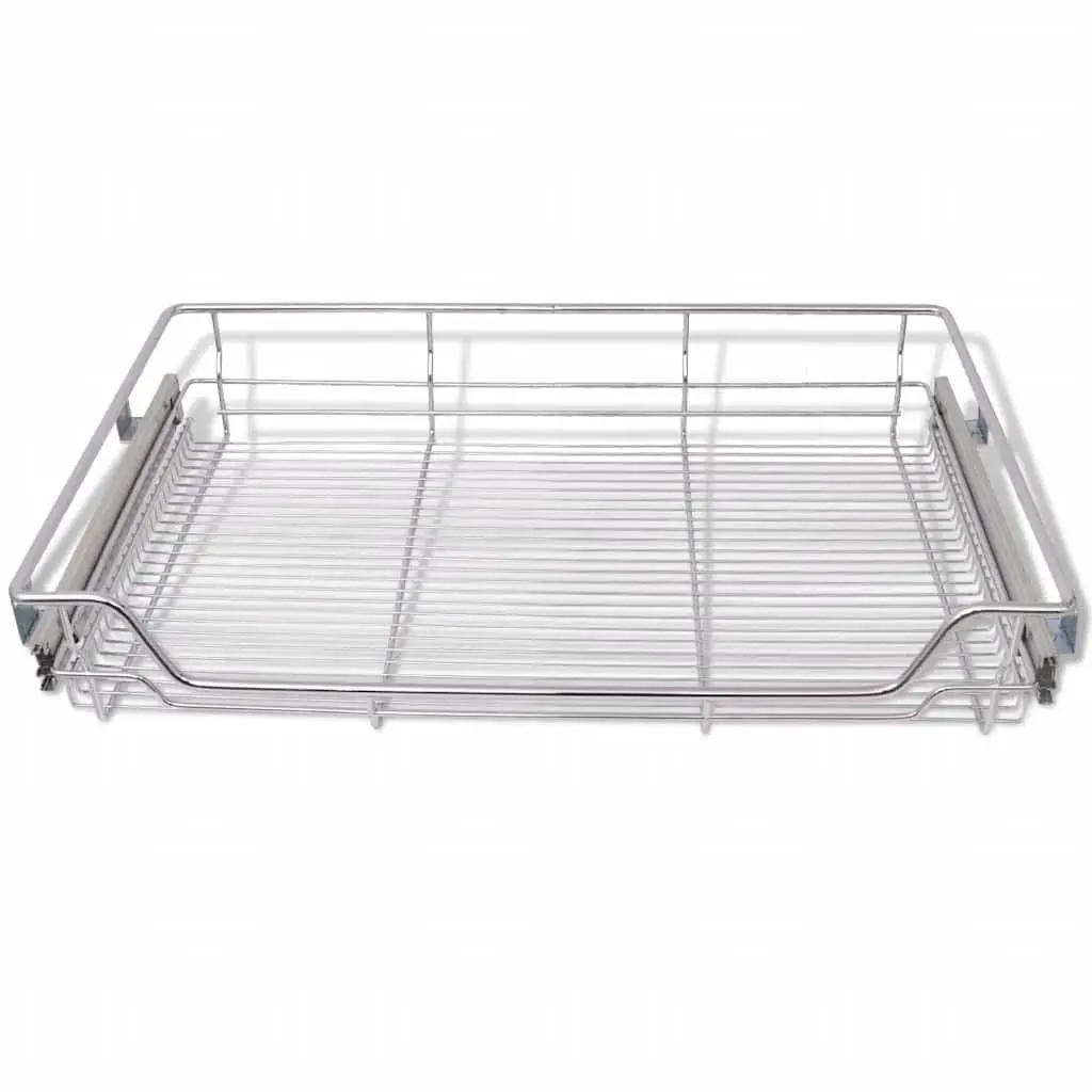 2 pcs Pull-Out Wire Baskets 800 mm Silver