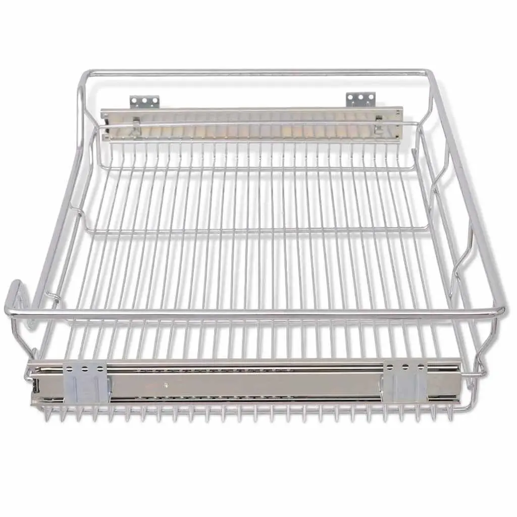 2 pcs Pull-Out Wire Baskets 800 mm Silver