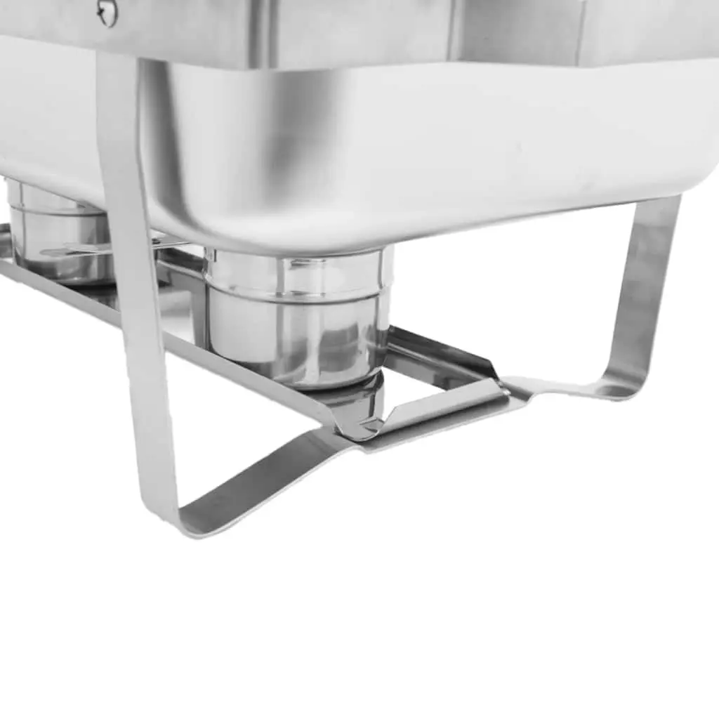 Chafing Dish Set 2 Piece Stainless Steel Food Warmer Catering Use