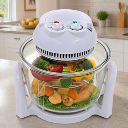 Halogen Convection Oven 800W, 10L Capacity, Glass Bowl