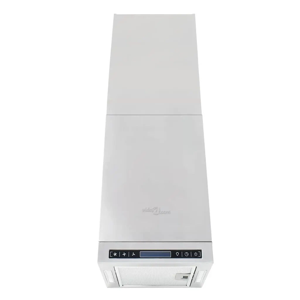 Island Range Hood Kitchen Stainless Steel 756 m³/h LCD Display Touch Sensor