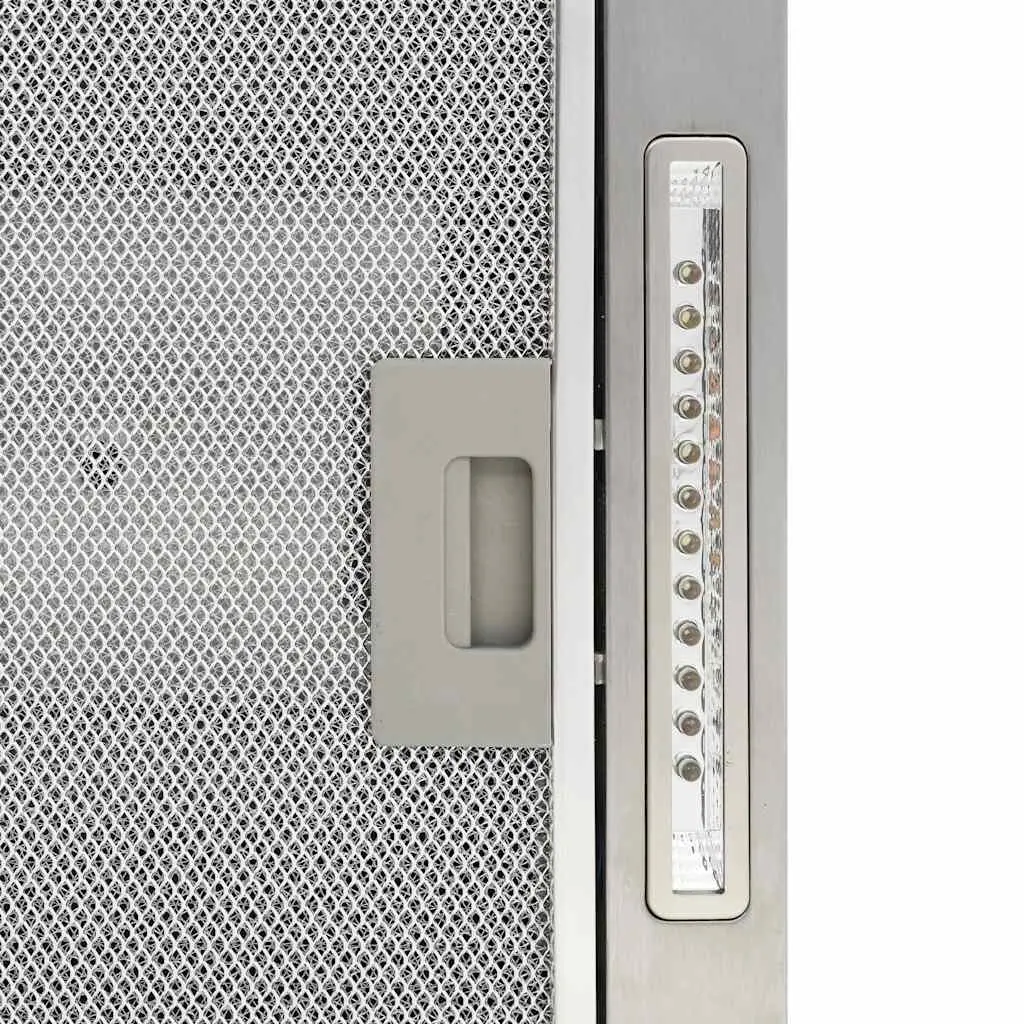 Island Range Hood Kitchen Stainless Steel 756 m³/h LCD Display Touch Sensor