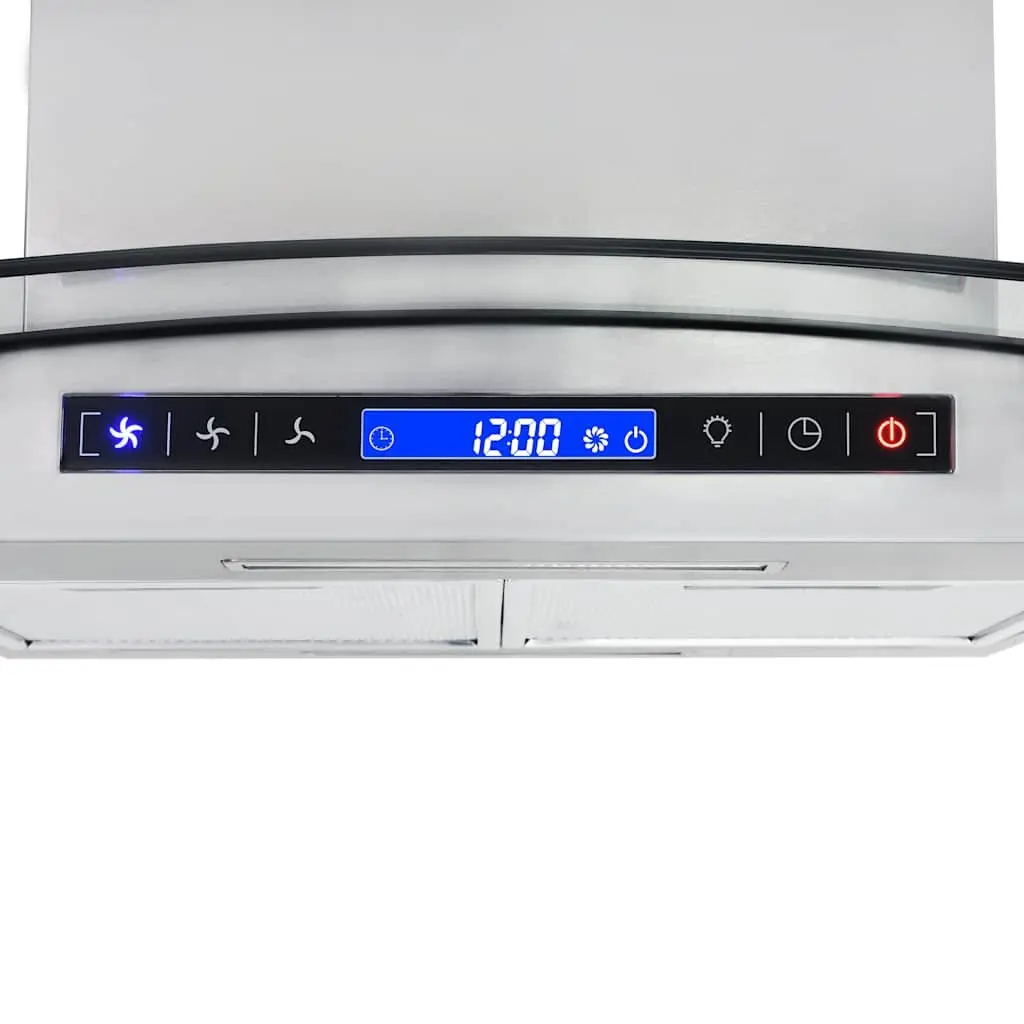 90cm LCD Touch Sensor Island Range Hood
